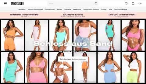 Missguided ドイツ公式サイト オンラインショッピングサイト - ページ 1 Missguided德国官网海淘站 第1张