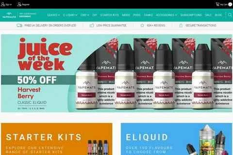 Vapemateはイギリスの電子タバコブランドです。
