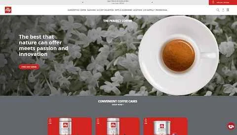 イタリアの国宝級コーヒーブランド「illy caffè」が米国のウェブサイトに公式掲載されました。