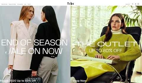 Tibi公式サイト、アメリカの女性服ウェブサイト