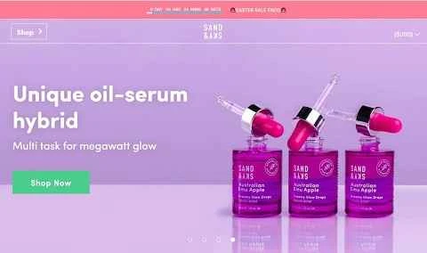 オーストラリアのインターネットで有名なピンククレイマスクブランド、Sand & Sky。