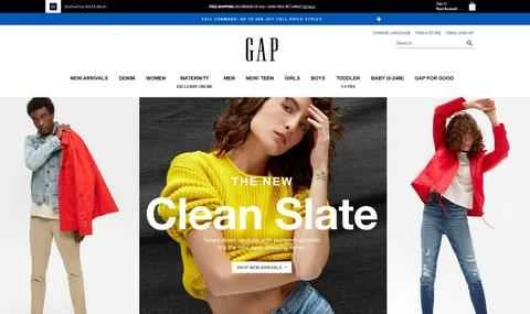 アメリカのマスマーケットカジュアルウェアブランド、Gap Europeの公式サイト。
