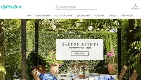 Lights4Fun UK 公式ウェブサイト、ヨーロッパの装飾照明小売業者