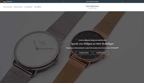 デンマークのコペンハーゲン発のニッチな時計ブランド、Nordgreen（ドイツ公式サイト）