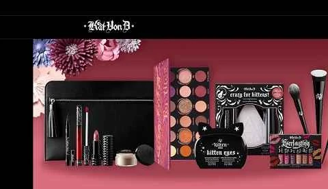 アメリカのメイクアップブランド、Kat Von D Beautyのウェブサイト。