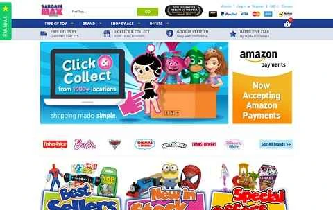 Bargain Max 公式サイト、英国のおもちゃとゲームのショッピング ウェブサイト。
