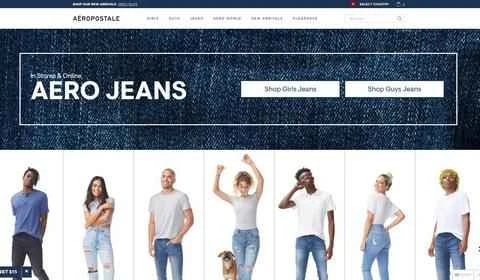 アメリカのティーン向けアパレルブランド、エアロポステール。