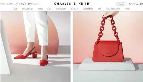 Charles & Keith UK 公式ウェブサイト（シンガポール発）