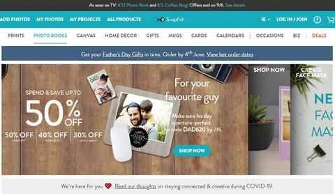 Snapfish Ireland 公式サイト オンライン写真印刷ウェブサイト