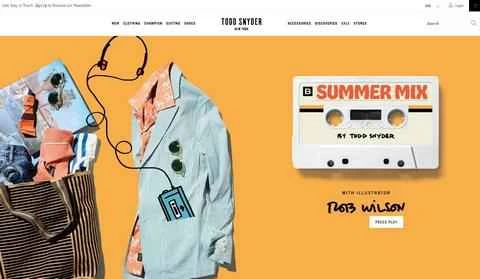 トッド・スナイダー公式サイト：アメリカのビジネスメンズウェアブランド