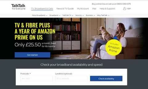 TalkTalk公式サイト：英国の電話・ブロードバンドサービス会社