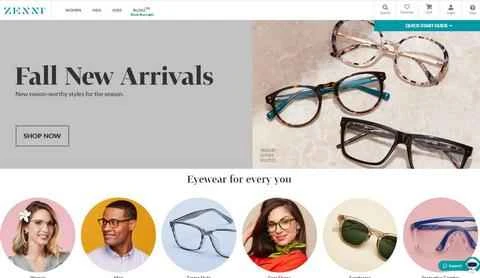 Zenni Opticalの公式ウェブサイト - 米国の眼鏡小売業者
