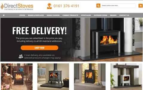 Direct Stovesの公式サイト、英国のストーブショッピングサイト
