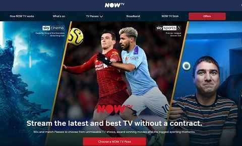 NOW TV 公式サイト、英国のインターネット ブロードバンド ビデオ サービス。