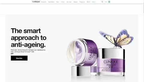 世界的な化粧品ブランドであるクリニークが、英国のウェブサイトに公式に掲載されています。
