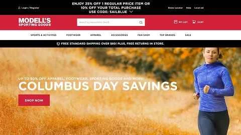 Modells スポーツ用品 US ウェブサイト