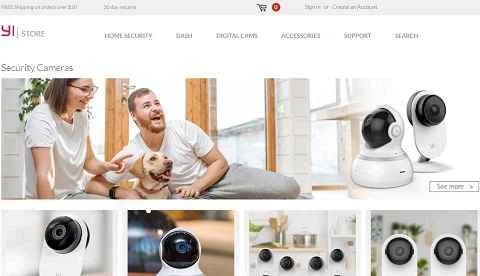 YI Technology、Yi Vision Imaging のブランド ウェブサイト。