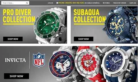 インヴィクタストア スイス時計ブランドのウェブサイト