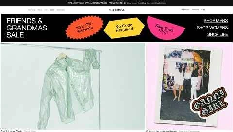 アメリカのオンライン衣料品小売業者、ニード・サプライ社