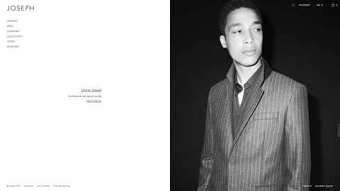 英国のニッチな高級ブランドの衣料品ウェブサイト、Joseph