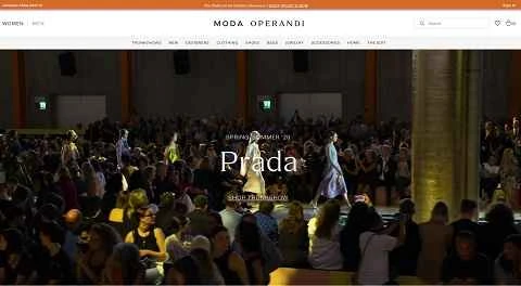 米国の高級ファッションアパレルの先行販売ウェブサイト「Moda Operandi」
