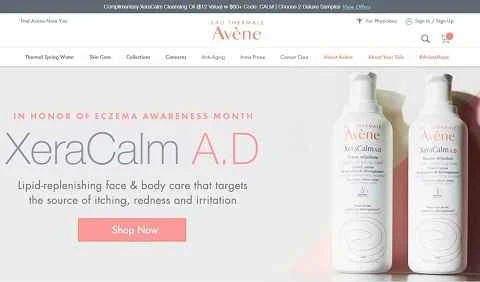 アベンヌ（アメリカのアベンヌスキンケア公式サイト）