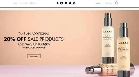 米国を拠点とするオンライン化粧品小売業者、Lorac。