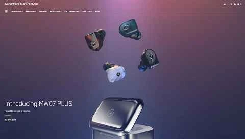 アメリカの高級オーディオブランドの公式ウェブサイト、Master & Dynamic UK。