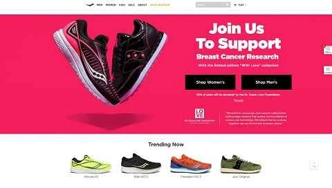 サッカニーの米国公式ウェブサイト：「スニーカー界のロールスロイス」