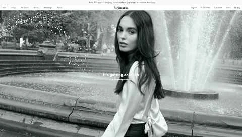 アメリカの婦人服ウェブサイト「Reformation」