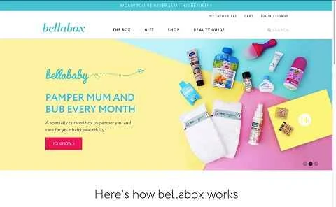 オーストラリアの美容ボックス、サンプル、お試しサイズブランドである Bellabox がオンラインで購入できます。