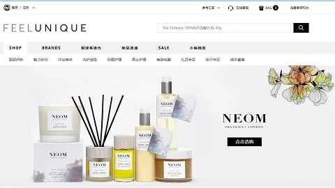 FeeluniqueスキンケアUKの中国語ウェブサイト