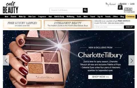 Cult Beauty公式サイト、英国の美容・スキンケアウェブサイト