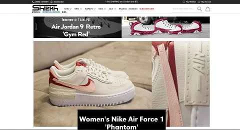 Shiekh は、アウトドア用品とブランド運動靴を扱う米国発のウェブサイトです。