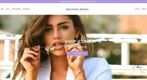 アメリカのジュエリーブランド、Melinda Mariaの公式サイト。