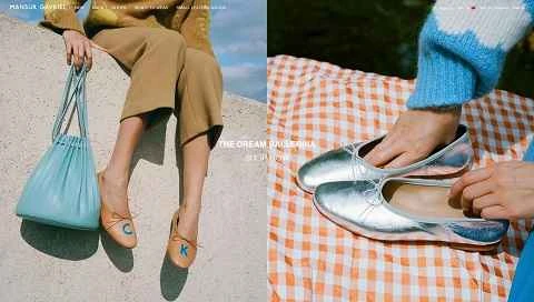 アメリカのブランド、Mansur Gavrielのウェブサイト。
