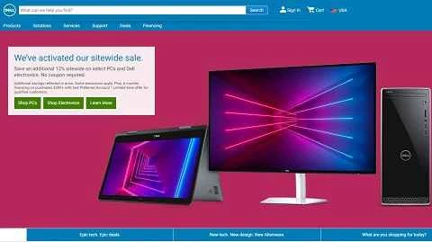 Dell公式ウェブサイト（Dell USウェブサイト）